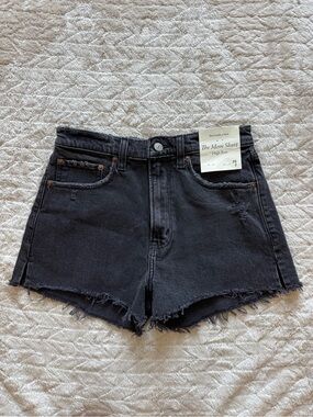 Black High-waisted Mom Shorts - Abercrombie